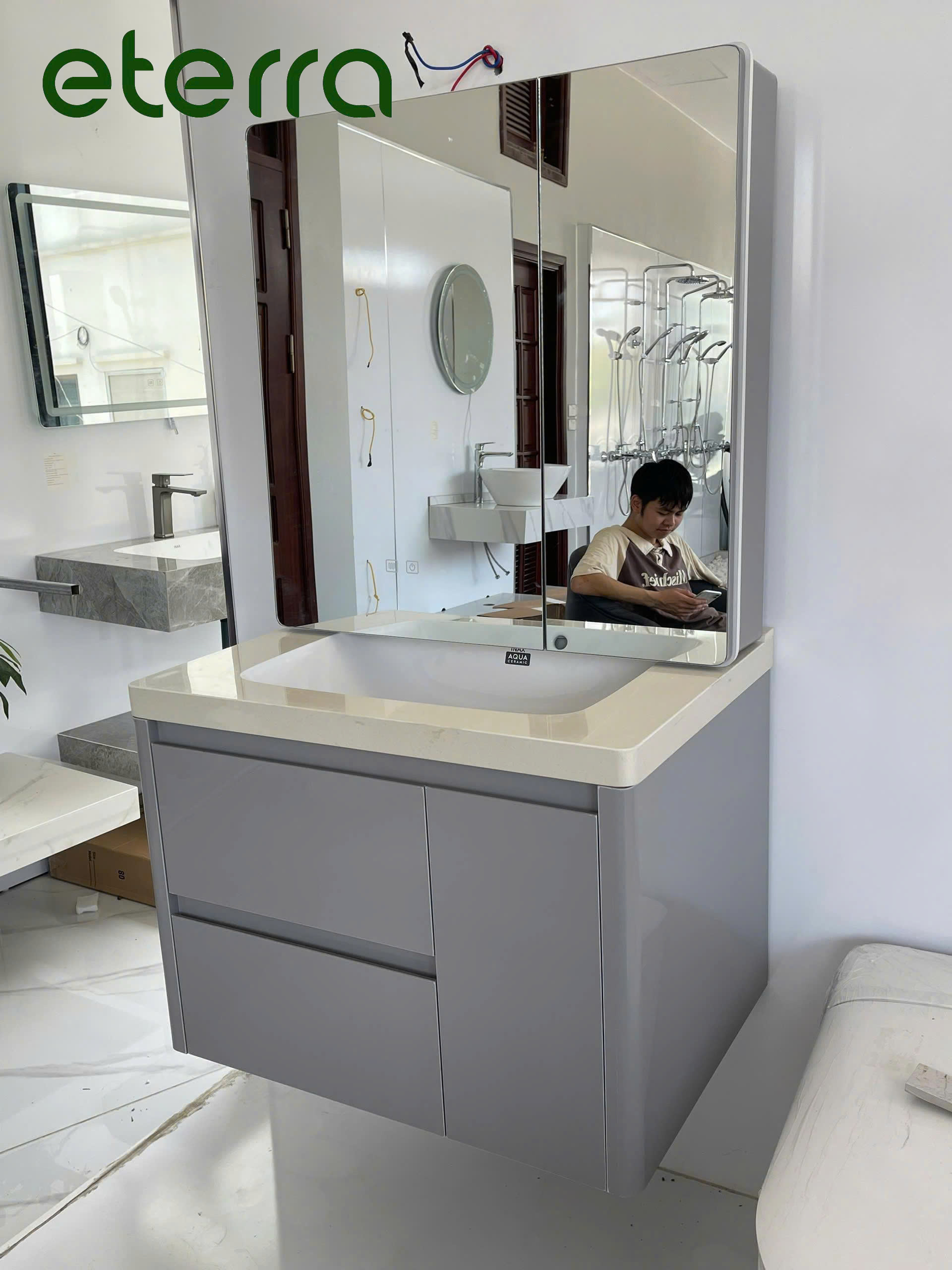 +899 MẪU TỦ LAVABO INAX CHÍNH HÃNG HIỆN ĐẠI 1 tủ lavabo inax