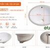 Lavabo Âm Bàn ER-JS8021 10 Lavabo Âm Bàn ER-JS8021