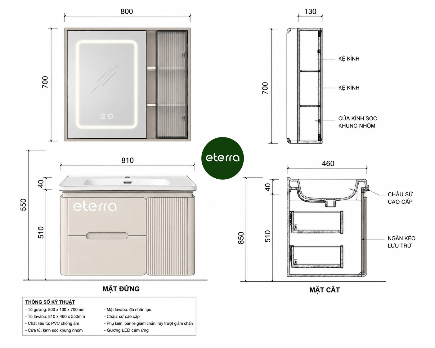Vì sao tủ lavabo Eterra được nhiều kiến trúc sư lựa chọn? 5 tủ lavabo eterra