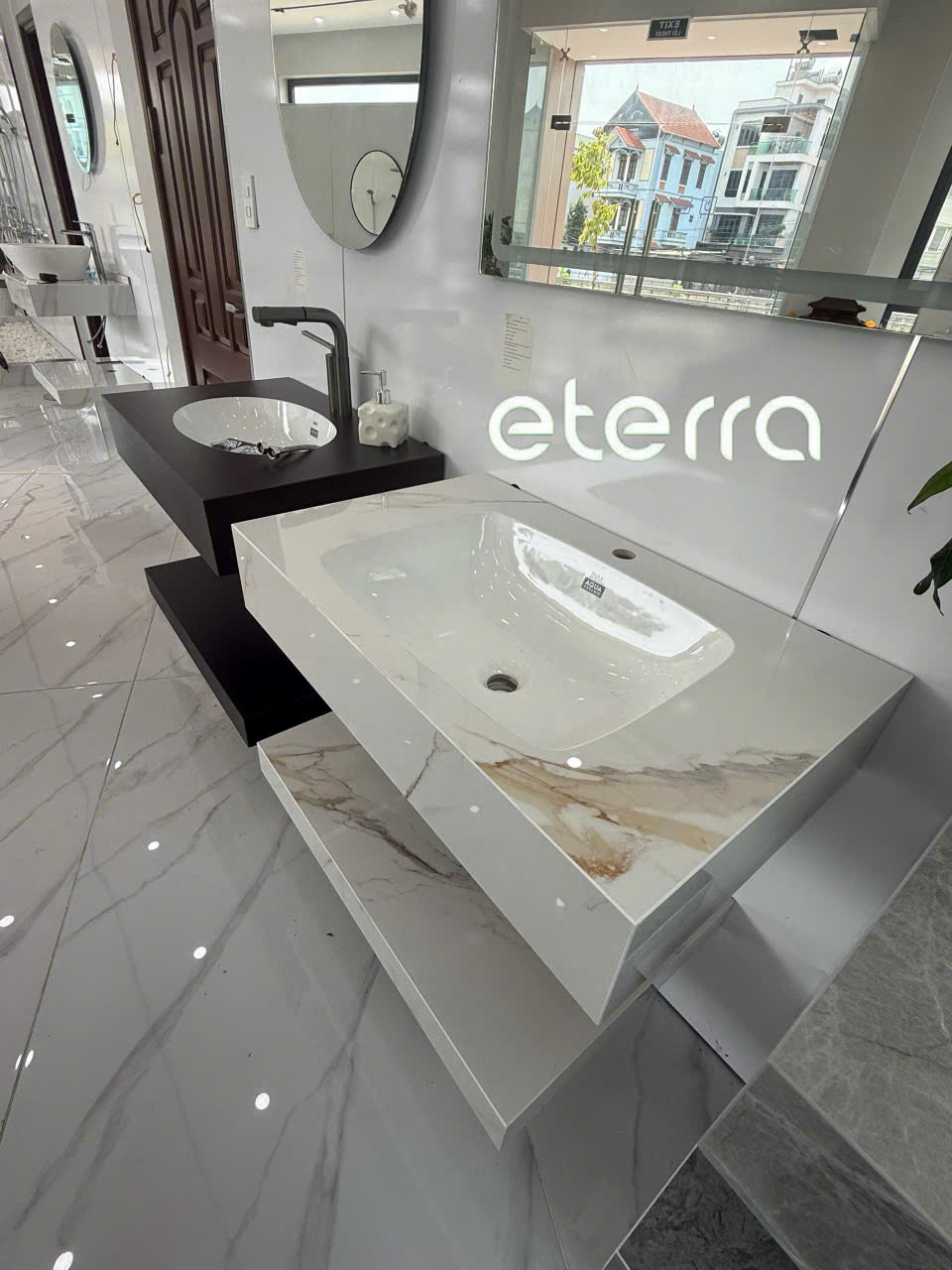 Lavabo INAX bàn đá Eterra 2 tầng ERBS-HN01