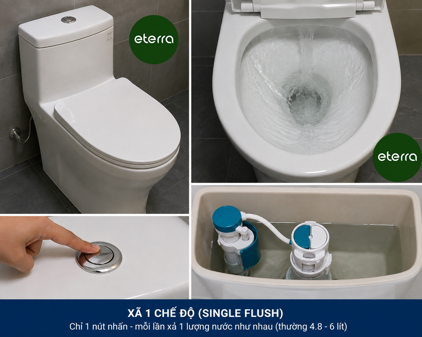 bồn cầu 1 khối Eterra